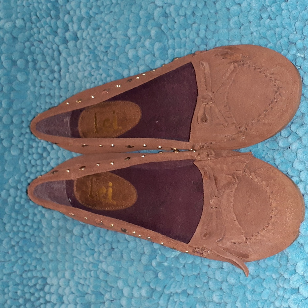 L.e.i "Fallon" Leather Moccasins Size 8.5